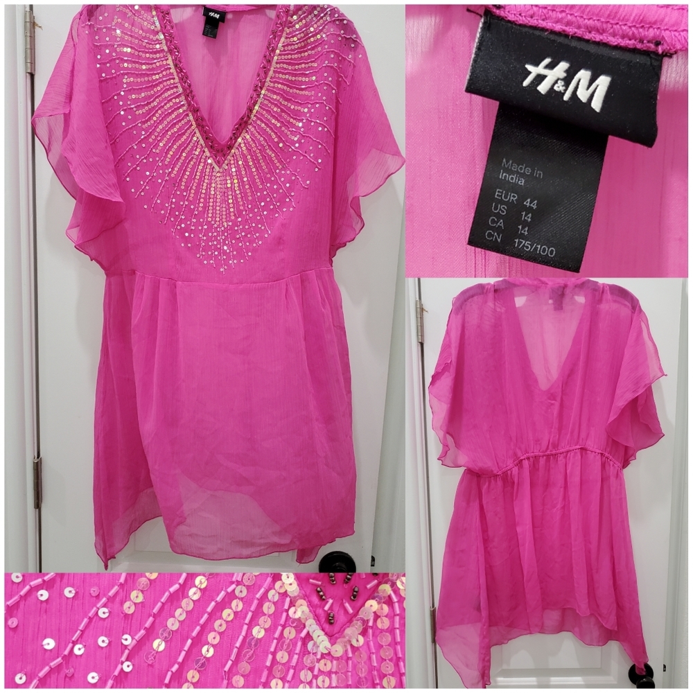 H&M Sheer Tunic- Sz 14